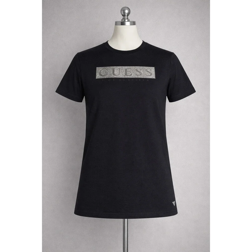 Guess Los Angeles Super Slim Fit Black Graphic T-Shirt Mens XL Logo Tee - Picture 1 of 9